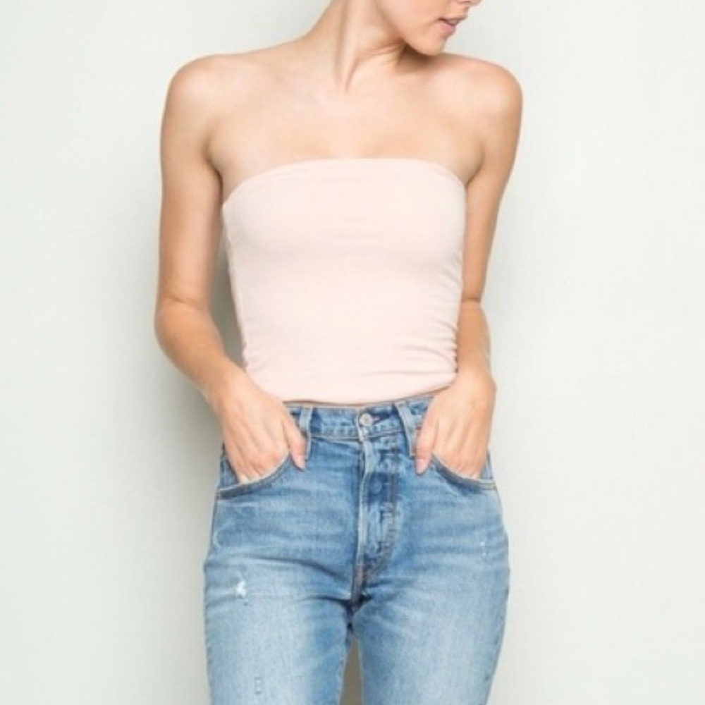 Brandy Melville Pale Pink Tube Top